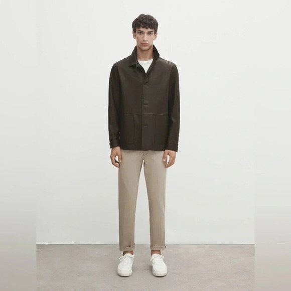 Massimo  Dutti Khaki Chino Slim Pant, BNWT, size 30 - Picture 1 of 8